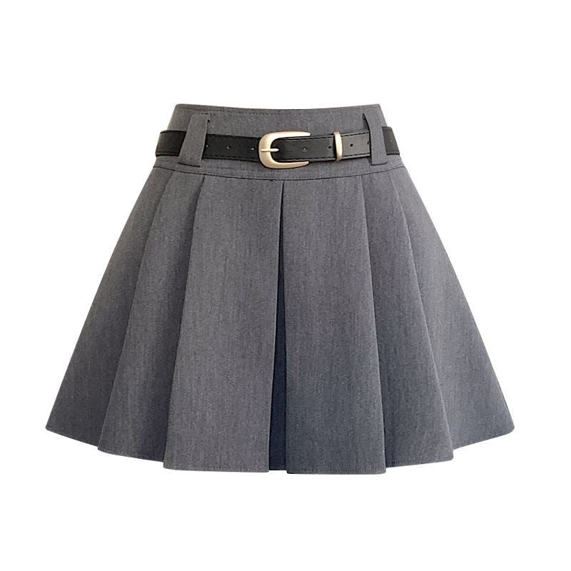 Pleated mini skirt