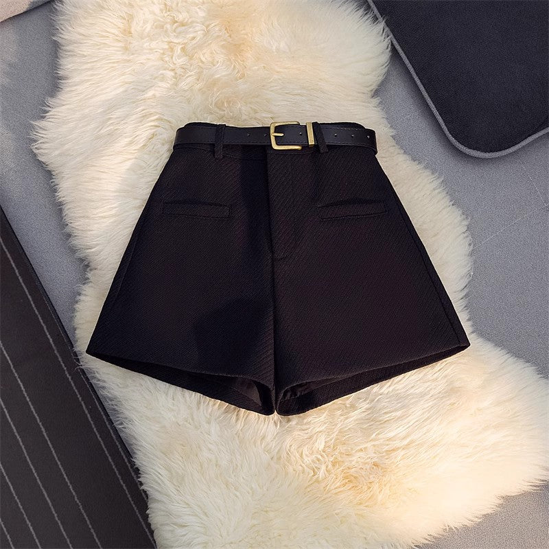 Wool-Look Shorts