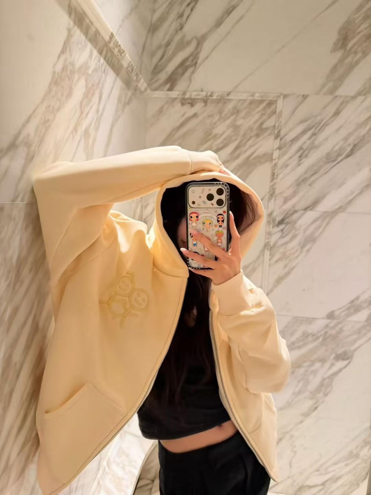 Stick Figure Zip Hoodie