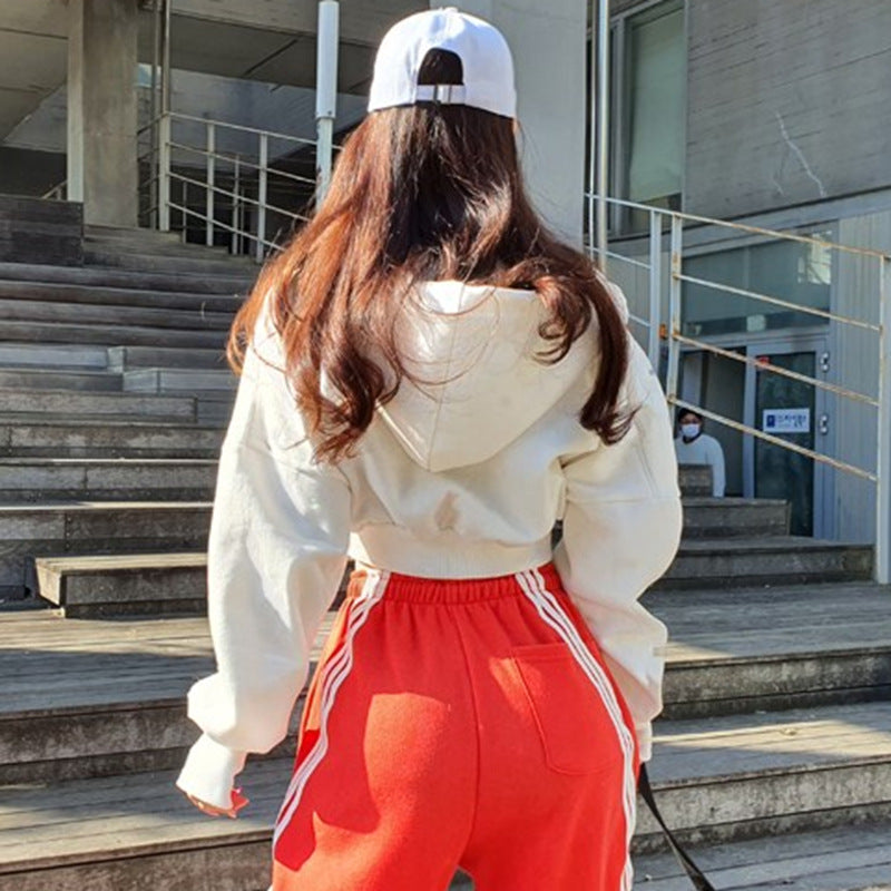 Cropped Zip Hoodie