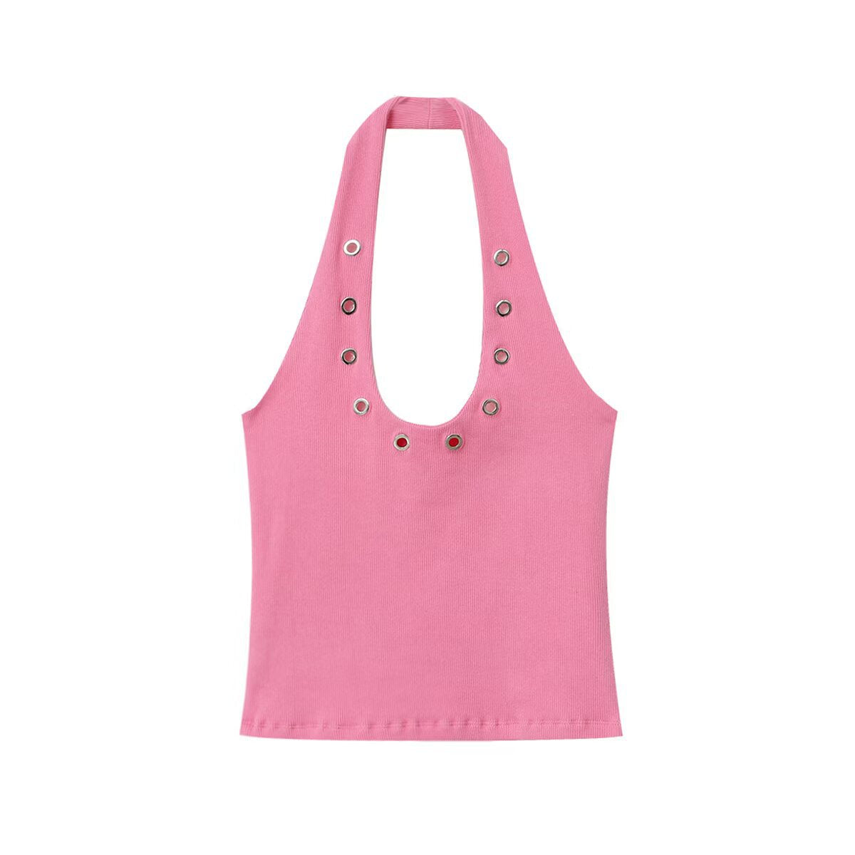 Eyelet Halter Top