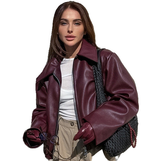 Faux Leather Jacket