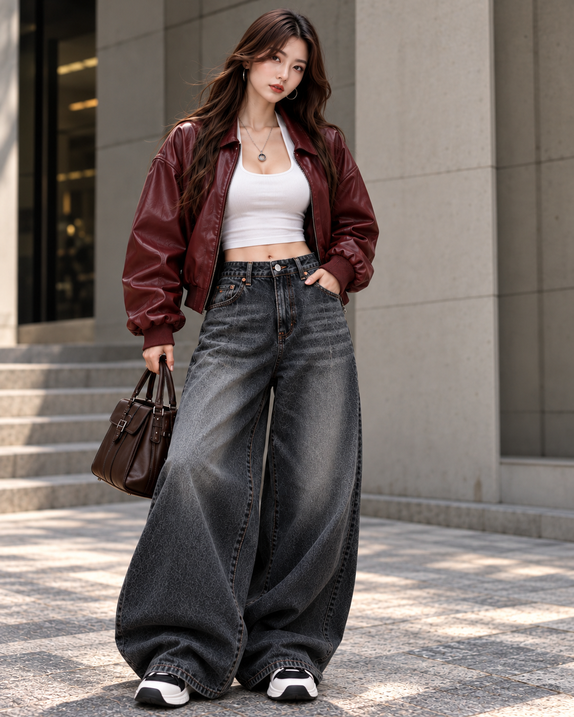 Look 04, Burgundy Affair